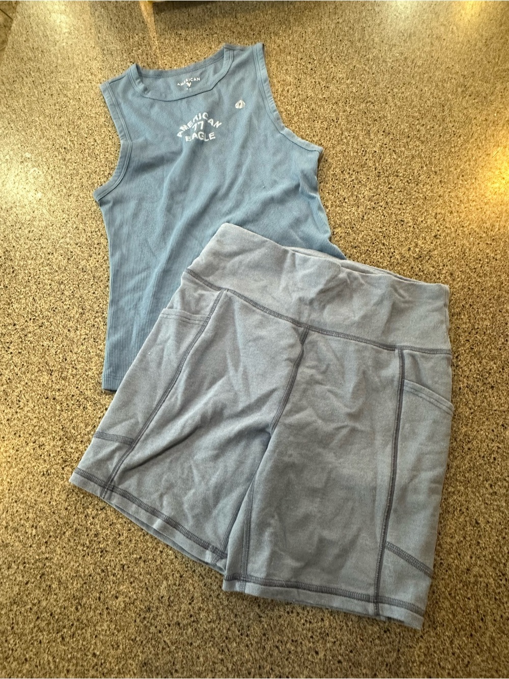 American Eagle Outfitters Light Blue Bike Shorts